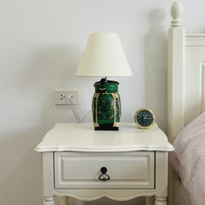 Green Bamboo Lamp