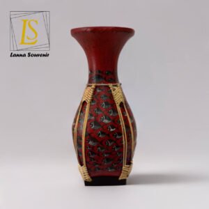 Handmade red vase