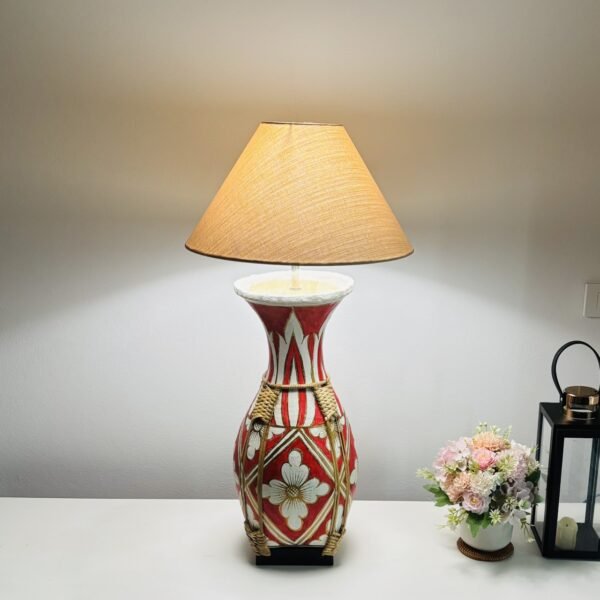 Handmade Thai Bamboo Vase Table Lamp