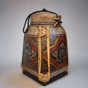 Hand-Painted Thai Bamboo Rice Box