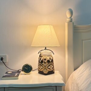 Handcrafted Chocolate Color Bamboo Lamp